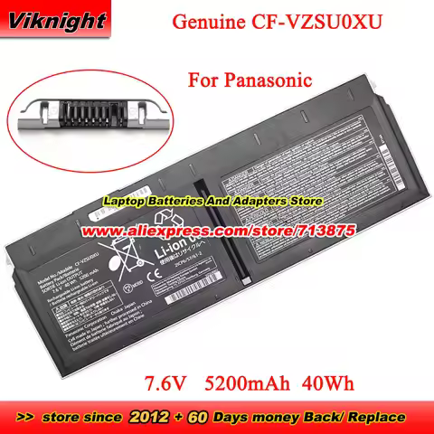 Genuine CF-VZSU0XU Battery CF-VZSU0WU CF-VZSU0ZU 7.6V 40Wh for Panasonic CF-XZ6 CF-XZ62 CF-XZ6C CF-X