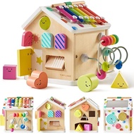 Tiny Land 9-in-1 Wooden Activity Cube, Montessori Baby Activity Center for 1+ Year Old