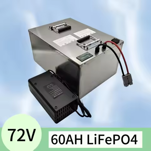 72V 60Ah 60A Lithium Lifepo4 Rechargeable Battery Pack for Electric Vehicles Deep Cycle Golf Cart 30