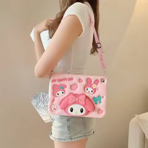 3D Cartoon Melody Silicone Tablet Protective Case For Samsung Galaxy Tab S6 A7 A8 A9 Plus 8.7 11 Lit