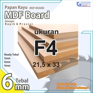 MDF F4 - MDF 6mm Size F4