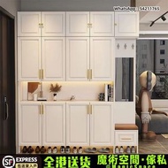 [🚚包送貨] 入門鞋櫃 帶衣架 鏡子 身鞋櫃 大容量鞋櫃 鞋架 入門收納櫃  尺寸可訂製