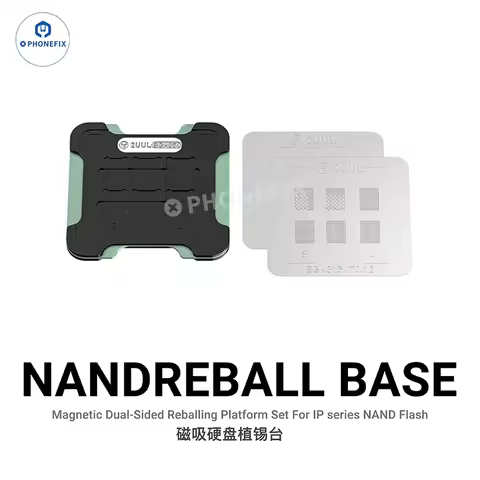 2UUL BH16 Nand Magnetic Dual-Sided Reballing Platform Base with BGA110 BGA315 Stencil for IPhone8-16