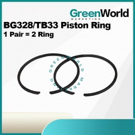 Mesin Rumput Piston Ring BG328 TL33 Brush Cutter Piston Ring Tanika Ogawa Mitsubishi Tanaka Okazawa