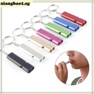 xiangbao1 Aluminum Alloy Emergency Survival Whistle Survival Safety Whistle Emergency Keychains Whis