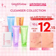 Cleanser Glad2Glow Pencuci Muka G2G Milk Cleanser Blueberry Low pH Face Wash Centella Acne Cleanser 