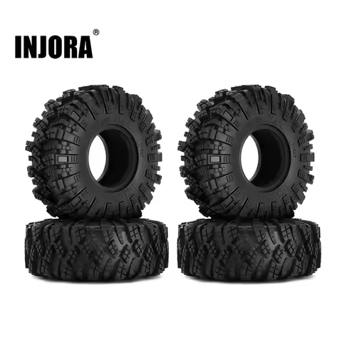 INJORA Kraken Claw 1.55" Mud Terrain Wheel Tires for RC Crawler Car Axial AX90069 UTB18 MST JIMNY (T