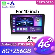 Android 11 2 Din 10 inch QLED * 720 Car radio WIFI/4G Carplay EQ GPS positioning multimedia player Nissan Toyota Kia Ford