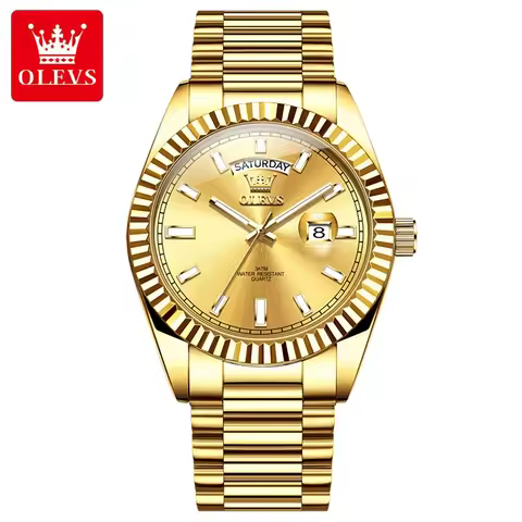 Luxury Original Watch OLEVS 5650 Mens Watch Luxury Original Business Sport Quartz Wristwatches Water