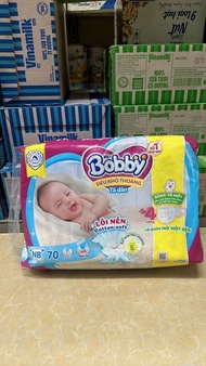 Tả Dán Sơ Sinh BOBBY SIZE XS 70 MIẾNG (dưới 5kg)
