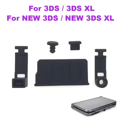 1-5Set Silicone Anti-Dust Plug Charging Dock Earphone Jack Dust Proof Protector Cover Cap For New 3D