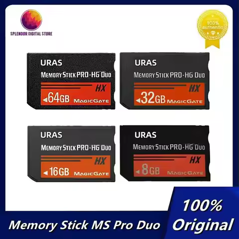 Original 8GB 16GB 32GB 64GB Memory Stick Pro Duo HX Game Flash Card For Sony PSP Cybershot Camera
