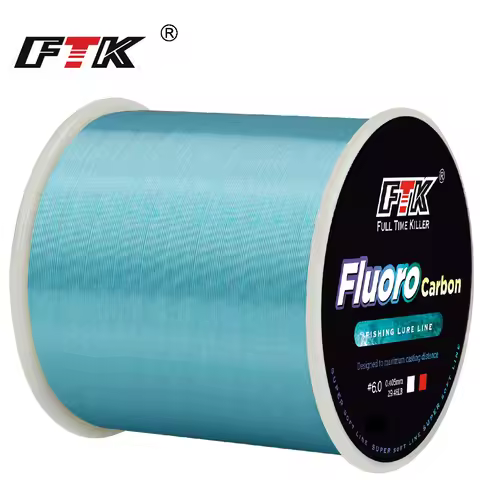 FTK 300M Invisible Fishing Line 0.20mm-0.50mm 4.13LB-34.32LB Speckle Fluorocarbon Coating Fishing Li