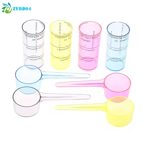 ●1Set Plastic Dental Alginate Spoon Measuring Scoop For Liquid Dental Lab Oral Impression Material M