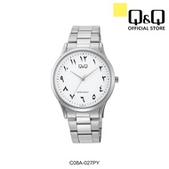Q&amp;Q Japan by Citizen Men's Stainless Steel Arabic Dial Watch C08A