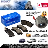 AKEBONO Honda Civic SR4, S04 (V-TEC), S5A/S5G, Jazz TFO, City TMO, CR-X, Freed Stream RN1 Front Brak