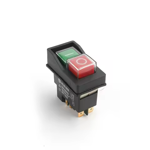1Pc AC250V 16A Waterproof Electromagnetic Push Button switch 4/5Pin KJD17 KLD-28ACK-21 220-240V prot