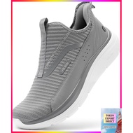 [FitVille] Men's Slip-On Sneakers - Wide Width (2E/4E), Thick Sole, Lightweight, Breathable, Cushion