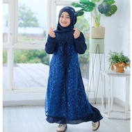 Girls' Gamis 5 7 8 12 Years Eid 2025 Gamis Tanggung Eid Al-Fitr Kids Gamus Skirt Children 3 4 Years 