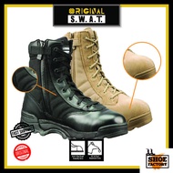 Men SWAT Classic 9" Tactical Military Boots Side Zip Combat Forces Shoes/ Kasut Operasi Lelaki Perem