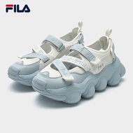 [New] FILA CORE FRAGOLA FASHION MODERNO Women Sandal Shoes Beach Outdoor (White-Blue/ Cream-Brown)