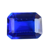 2.70 Ct Natural DBlock Blue Tanzanite Emerald Certified Loose Gemstone
