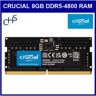 Crucial 8GB DDR5-4800mhz RAM for Laptops SODIMM - CT8G48C40S5 Limited Lifetime Warranty