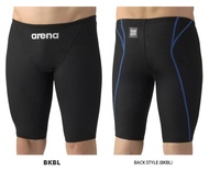 Arena FINA認證 男士競技半身競泳泳褲 AS6SRC23M BKBL Size-L