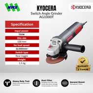 MESIN Kyocera AG1000T 100mm Toggle Switch Angle Grinder 4 Inch 720W Electric Grinding Machine - Ryob
