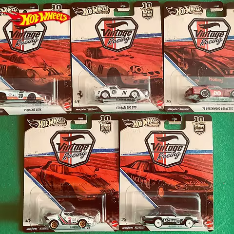 Original Hot Wheels 1/64 Car Culture FPY86 VINTAGE RACING Set PORSCHE 917K FERRARI 250 GTO Diecast V