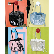 Merge The A Day Bag Mini Suede Bag กระเป๋าถือ กระเป๋าสะพายไหล่ JEAN GLITTER