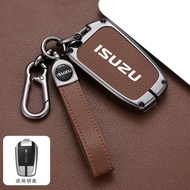 กุญแจรีโมตเคสรถหนังโลหะอัจฉริยะสำหรับ Isuzu D-Max Mu-X-Series Hi-Lender N-Series F-Series V-CROSS D-