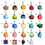 Blox fruit game keychain, blox fruit game stickers with options