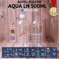 500ml PET plastic bottle for aqua mineral drinks, juice, milk, coffee, colorful LN cap - WHOLESALE
