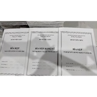 (Combo of 5 sets) Set of clipboards for implementation documents 07/2019 (hs09b, hs09c, hs09d)