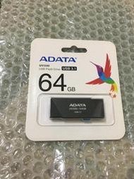 ADATA威剛 UV330 64GB USB 3.1 隨身碟(黑)
