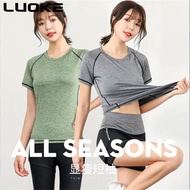 Sport Tracksuit Korean Style Easy Dry Sport T-Shirt For Women New Clothings Jogging Running Gym Yoga