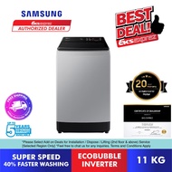 Samsung Top Load Inverter Washing Machine (11kg) WA11CG5745BYFQ with Ecobubble Washer