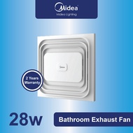 Midea 28W Bathroom Ceiling Exhaust Fan Slim with High Suction Midea Ceiling Exhaust Fan BPT10-22-1X