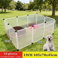 10 Pcs DIY Pet Dog Playpen Pet House Puppy Plastic Yard Fence Cat Rabbit Playpen Guinea pig Pet Play