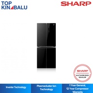 [SABAH ONLY] SHARP 480L SJF489GK INVERTER AVANCE MULTI DOOR REFRIGERATOR