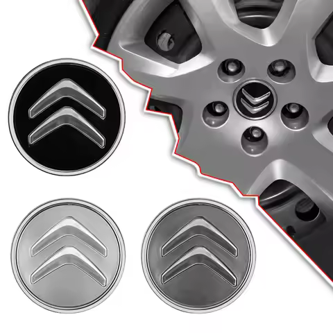 4Pcs 3D 60mm Citroen Logo Car Wheel Center Hub Cap Replacement Accessories For Citroen Berlingo C3 C