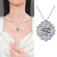 D Color VVS1 9MM 3CT Moissanite Pendant Necklace S925 Sterling Silver for Woman Party Jewelry Gift