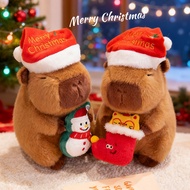 gift ideas for christmas christmas giveaways Cute Christmas Capybara Doll Plush Toy Children Capybar