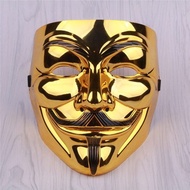 Vendetta Glossy Mask V for Anonymous Guy Fawkes Halloween Mask Hacker Mask Cool Cosplay Party Festiv