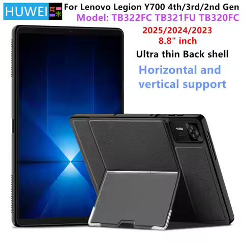 HUWEI For Lenovo LEGION Y700 2025 Case Y700 Gen 4 8.8" TB322FC Stand Cover For Legion Y700 2nd 3rd 4