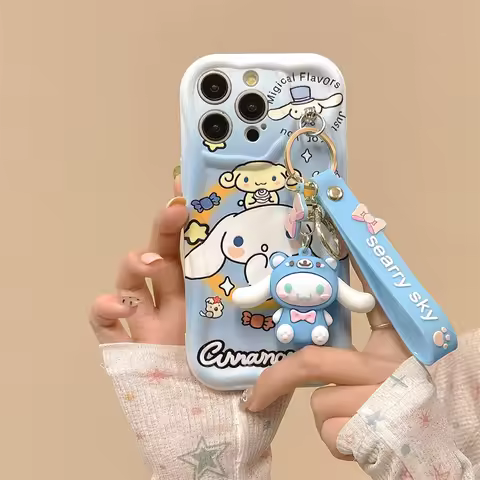 3D Cartoon Kuromi Wavy Phone Case For OPPO Realme 9 8 7 6 5 Pro 2 9i 8s 8i 7i 6i 6s 5i 5s Cute Melod