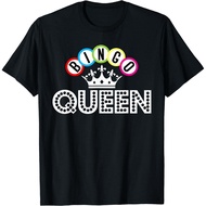 Bingo Bingo Queen Crown Bingo Balls T-Shirt