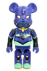 BEARBRICK EVANGELION EVA01 (NEW PAINT VER.) 1000% BE@RBRICK