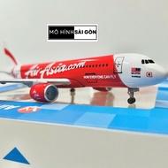 Airbus A320-200 Model Plane "AIR ASIA" High Quality Metal + Display Stand